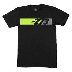 
                
                    Load image into Gallery viewer, PIT Tee Black/Fluo Yellow/Gray
                
            